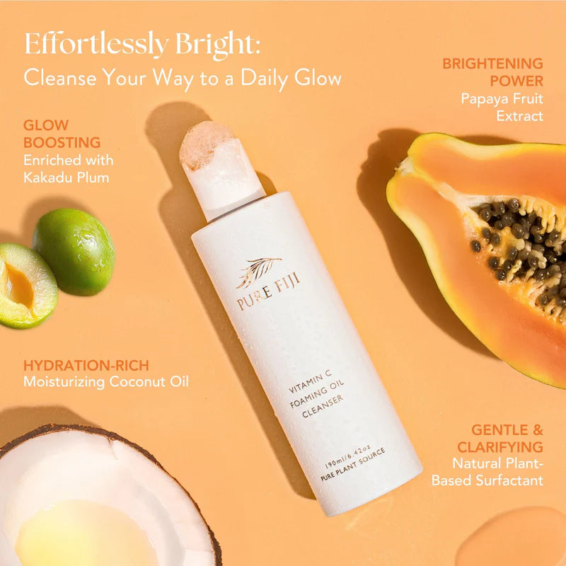 Pure Fiji Vitamin C Foaming Oil Cleanser (190ml)